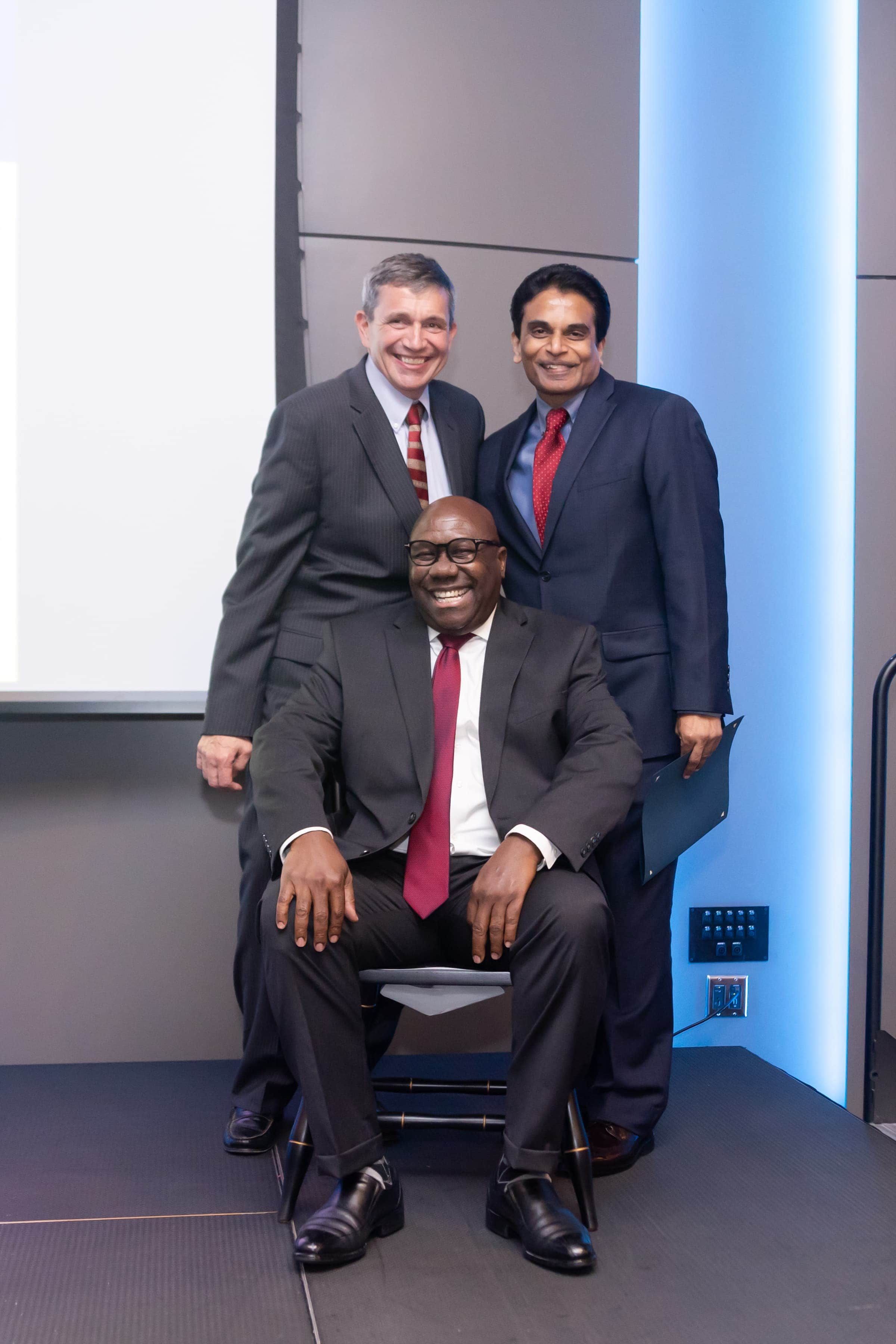 Dr. Doug Bacon, Dr. Claude Brunson, and Dr. Anand Prem